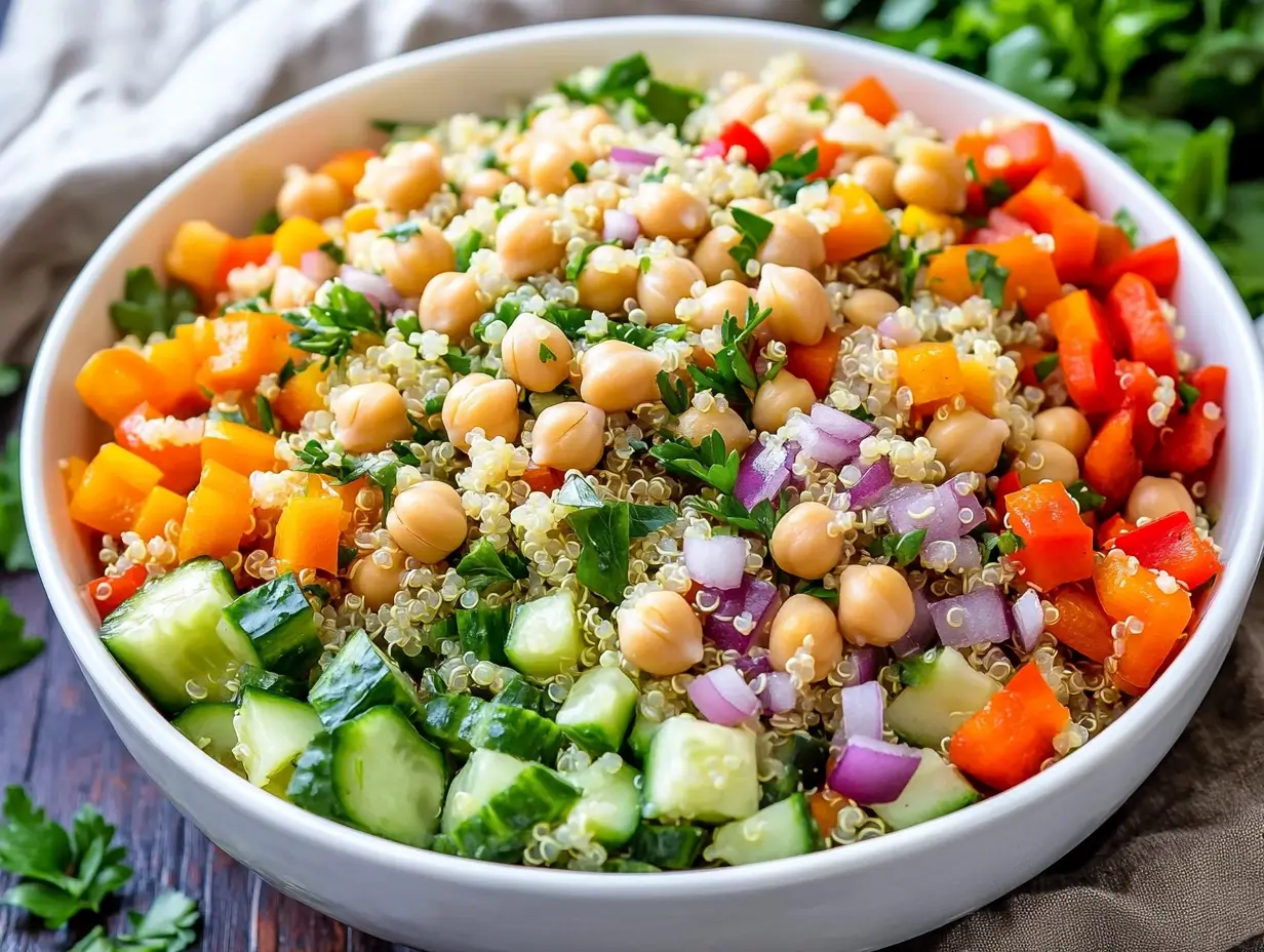 Quinoa Chickpea Salad